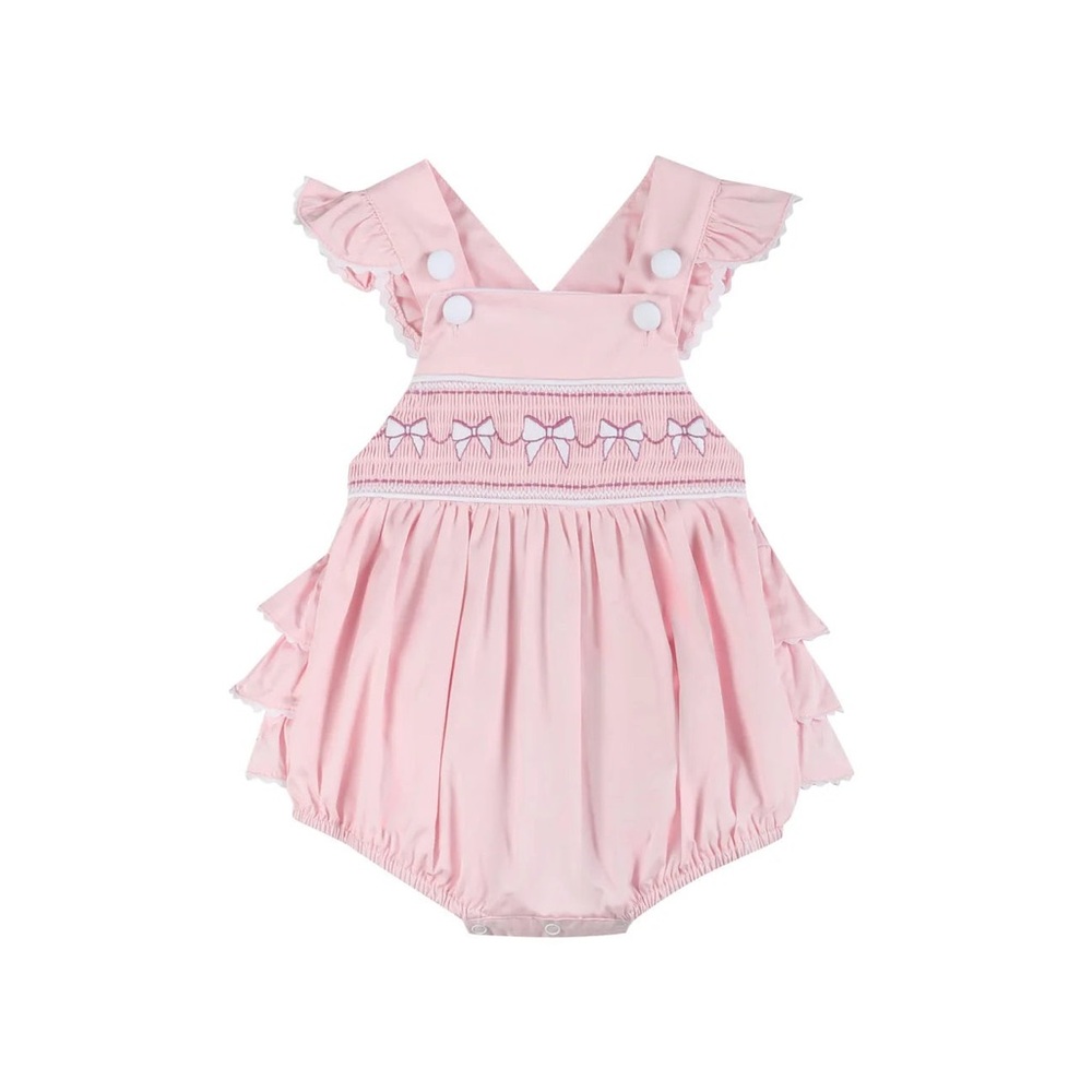 Pink Ruffled Baby Romper